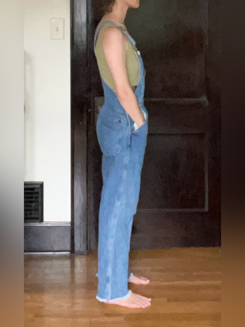 Jesse Kamm Cowboy Blue Japanese Denim Overalls EUC - Picture 11 of 12